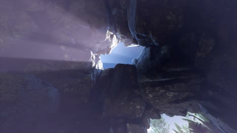 Sun-Light-inside-Mysterious-Cave
